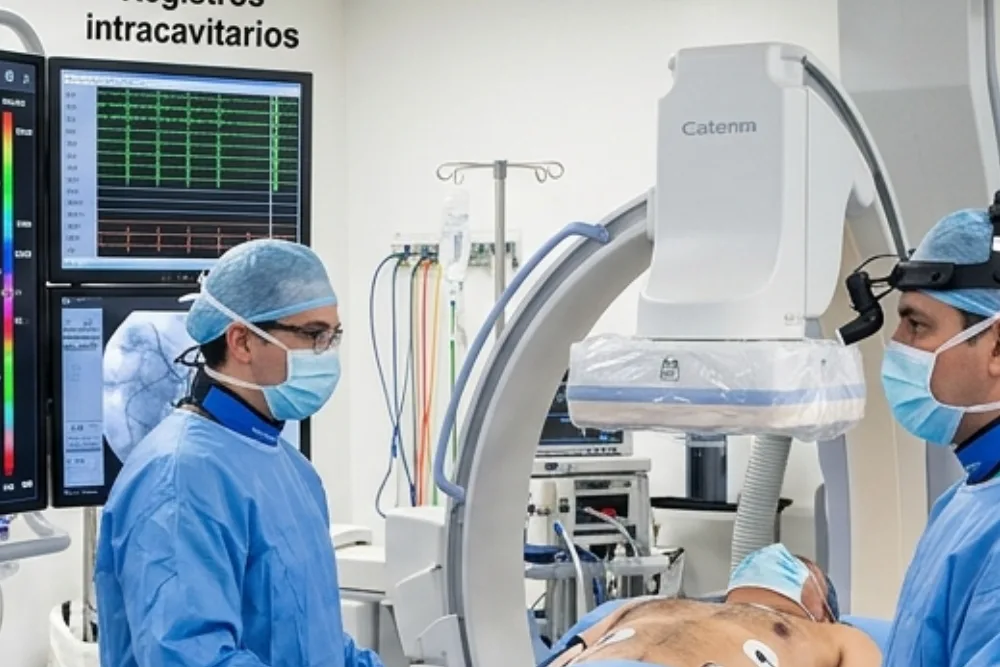 Estudio electrofisiológico y/o ablación con catéter